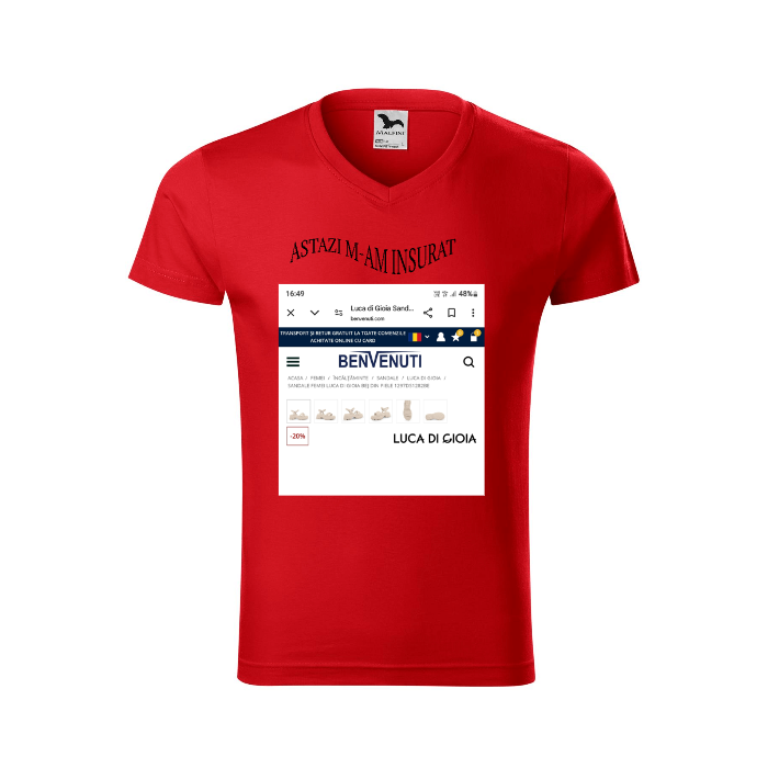 Tricou V-Neck personalizat