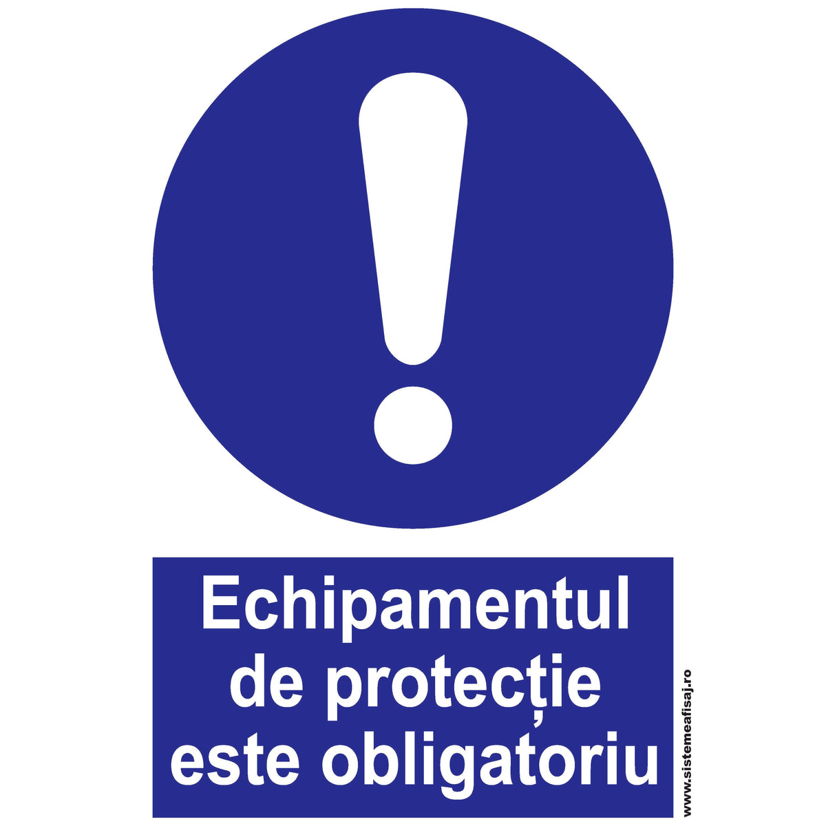 Echipamentul De Protectie Este Obligatoriu PrintCenter.ro Shop