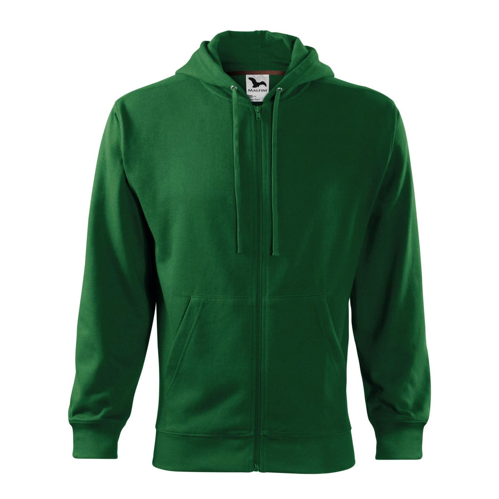 Hanorac Trendy Zipper Personalizat Tshirt TextileDivision Verde Sticla S