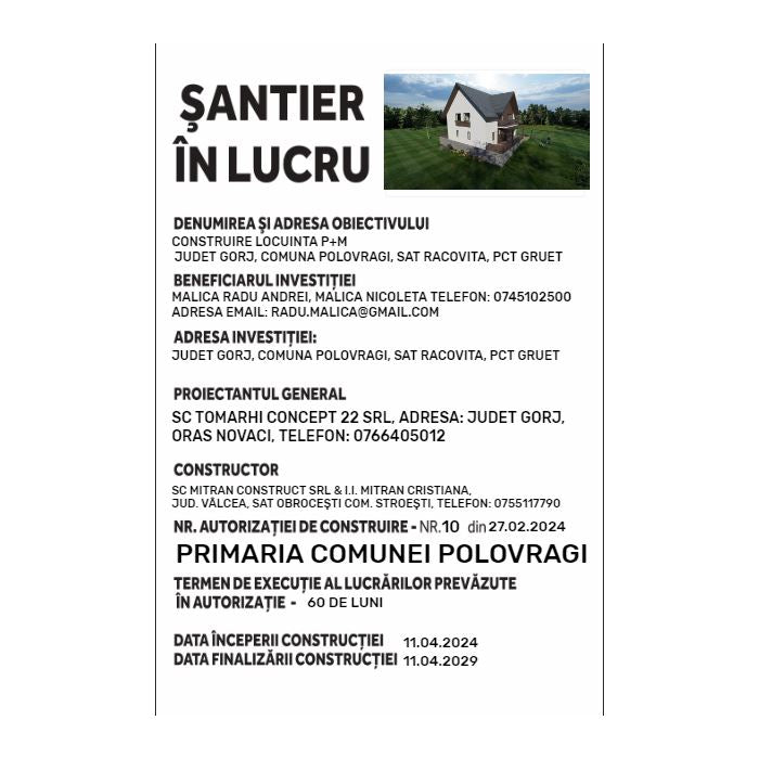 Panou şantier în lucru zakeke-design PrintCenter.ro Shop 