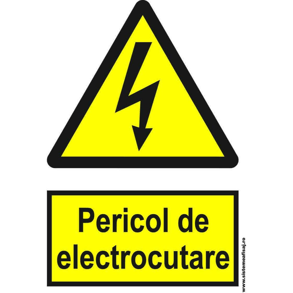 Pericol De Electrocutare PrintCenter.ro Shop