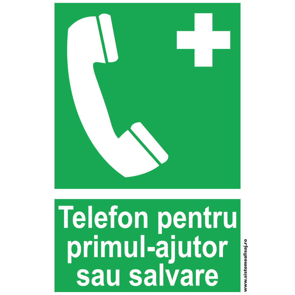 Telefon Pentru Primul-Ajutor Sau Salvare PrintCenter.ro Shop
