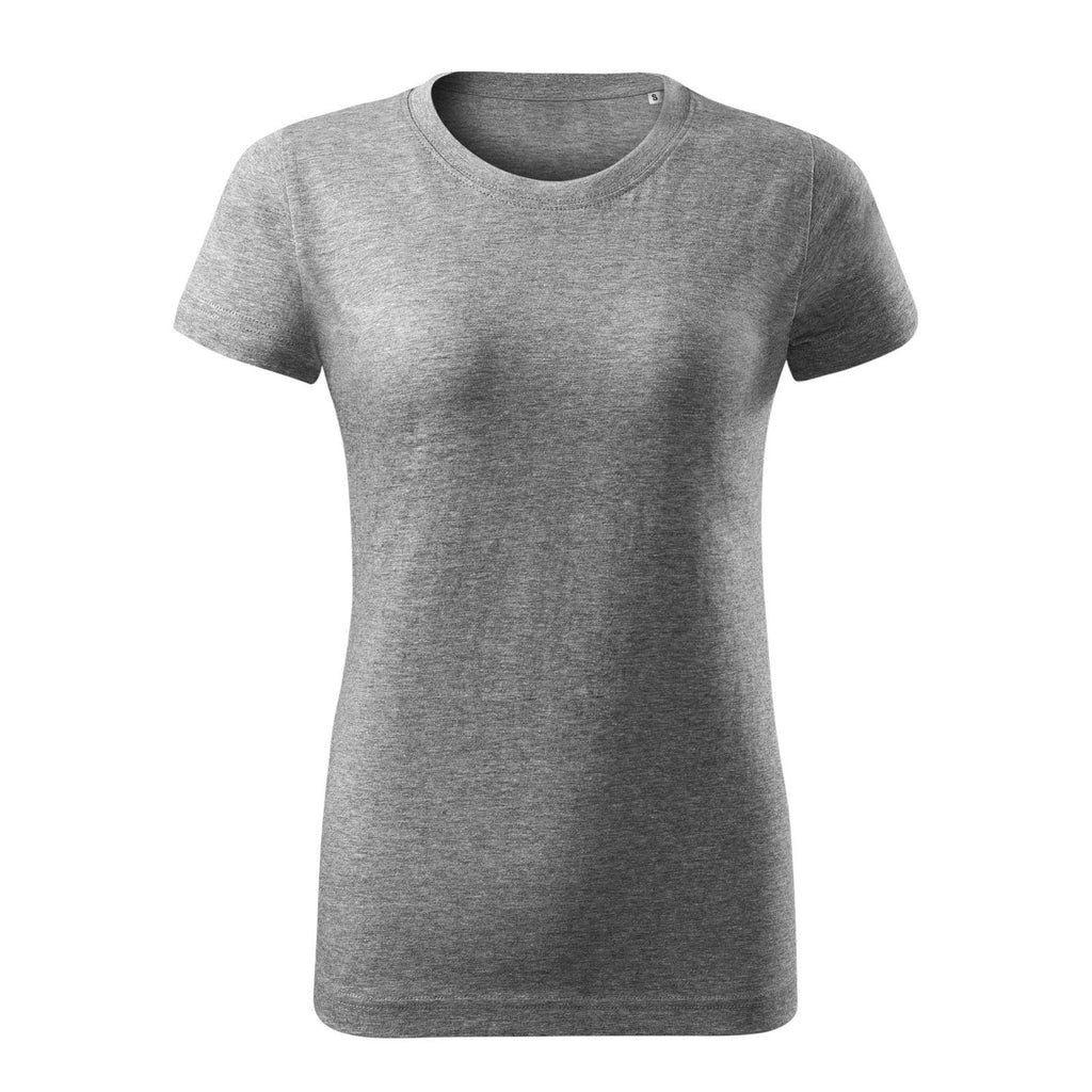 Tricou Basic Femei Personalizat Tshirt TextileDivision Gri Inchis XS