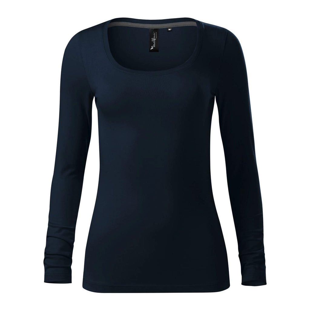 Tricou Long Sleeve Femei Personalizat Tshirt TextileDivision Albastru Marin S