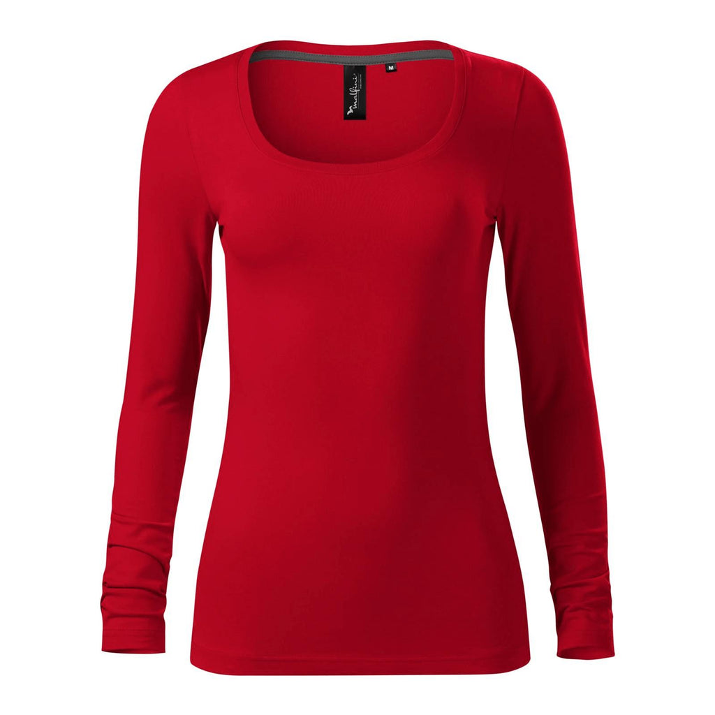 Tricou Long Sleeve Femei Personalizat Tshirt TextileDivision Rosu S