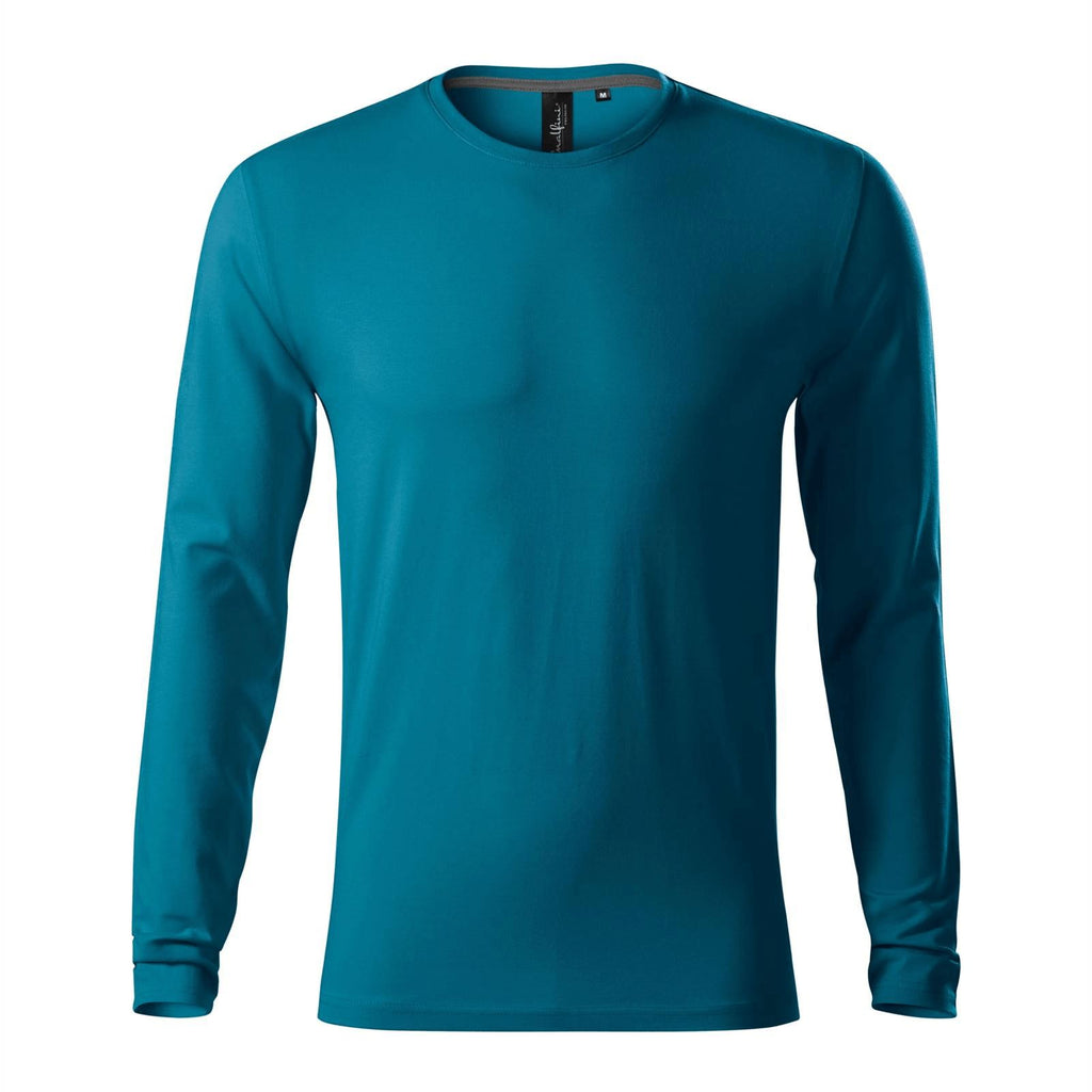 Tricou Long Sleeve personalizat Tshirt TextileDivision Albastru Petrol S
