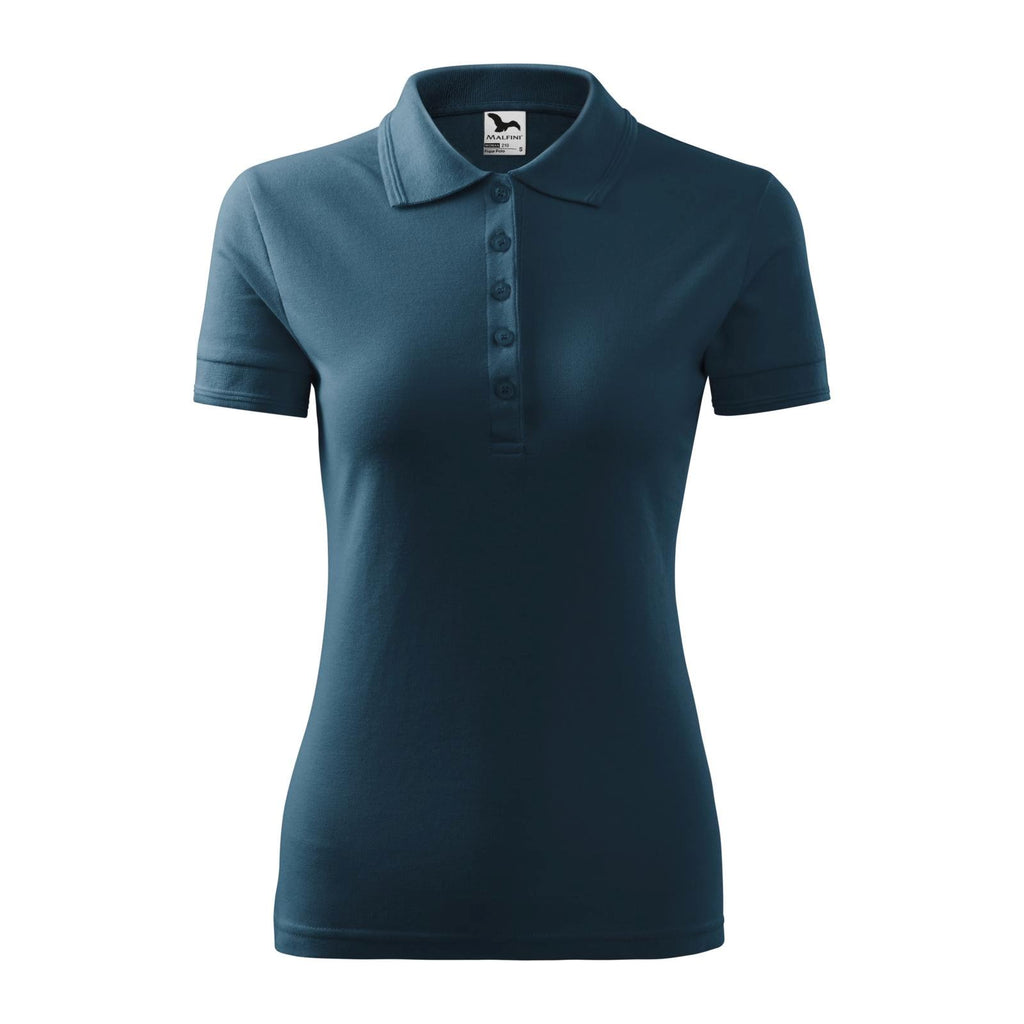 Tricou Polo Pique Femei Personalizat Tshirt TextileDivision Albastru Marin XS