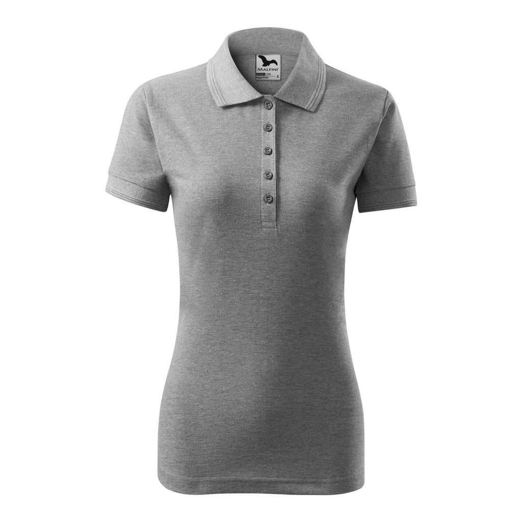Tricou Polo Pique Femei Personalizat Tshirt TextileDivision Gri Inchis XS