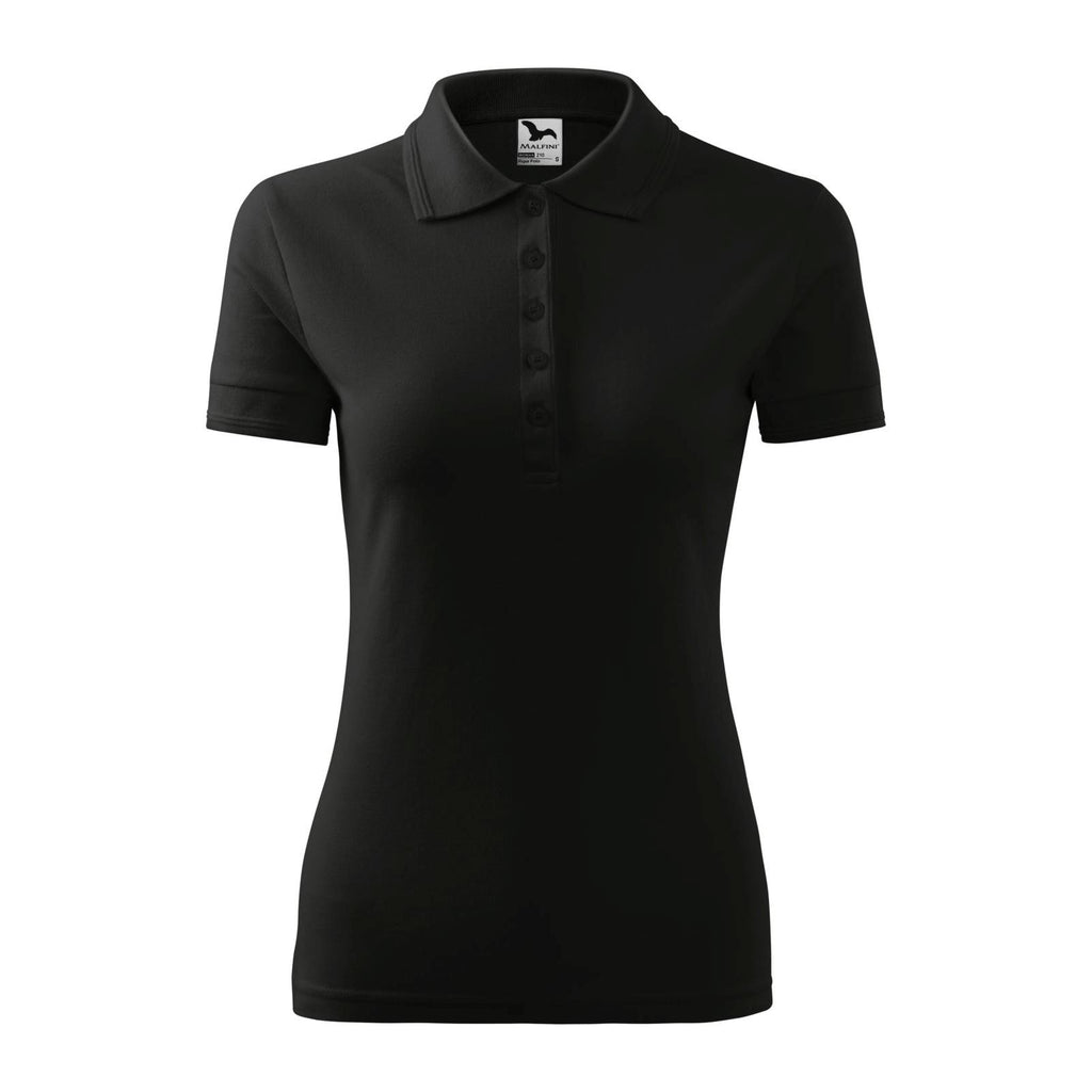 Tricou Polo Pique Femei Personalizat Tshirt TextileDivision Negru XS