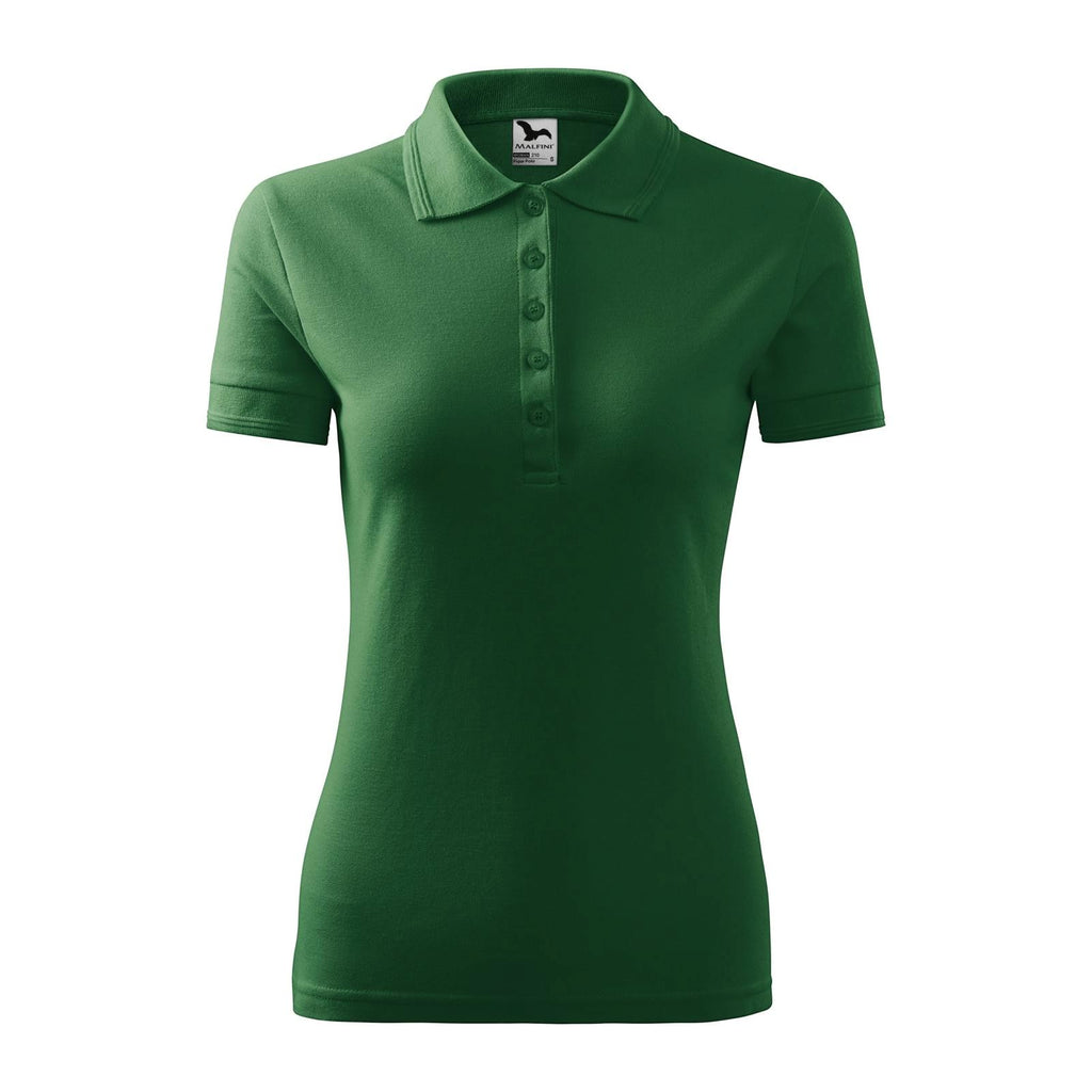Tricou Polo Pique Femei Personalizat Tshirt TextileDivision Verde Sticla XS