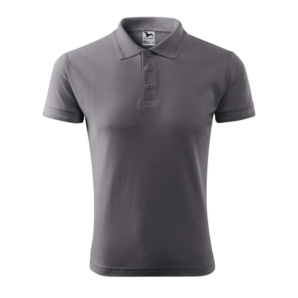 Tricou Polo Pique Personalizat Tshirt TextileDivision Gri Metalic S