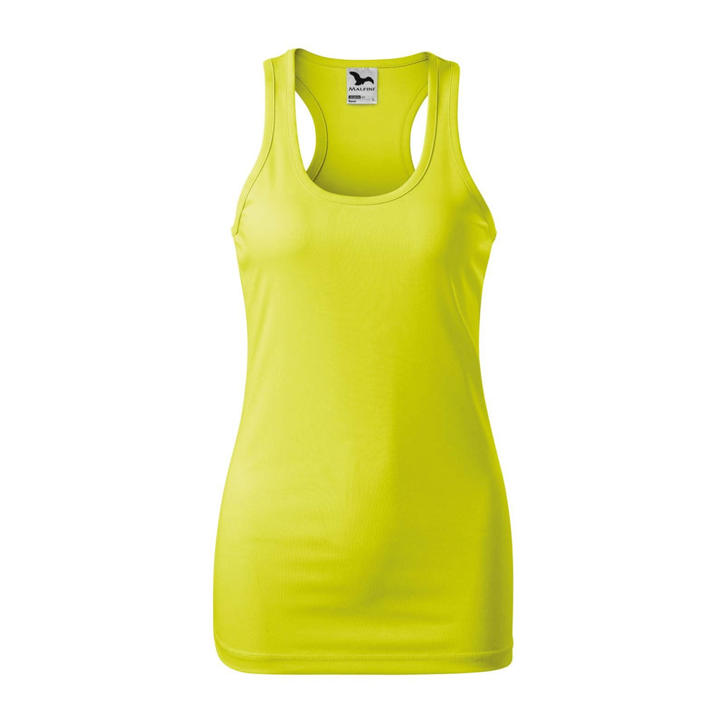 Tricou Racer Femei Personalizat Tshirt TextileDivision Galben Neon XS