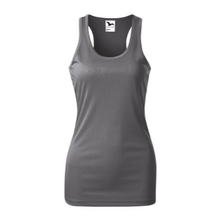 Tricou Racer Femei Personalizat Tshirt TextileDivision Gri Metalic XS
