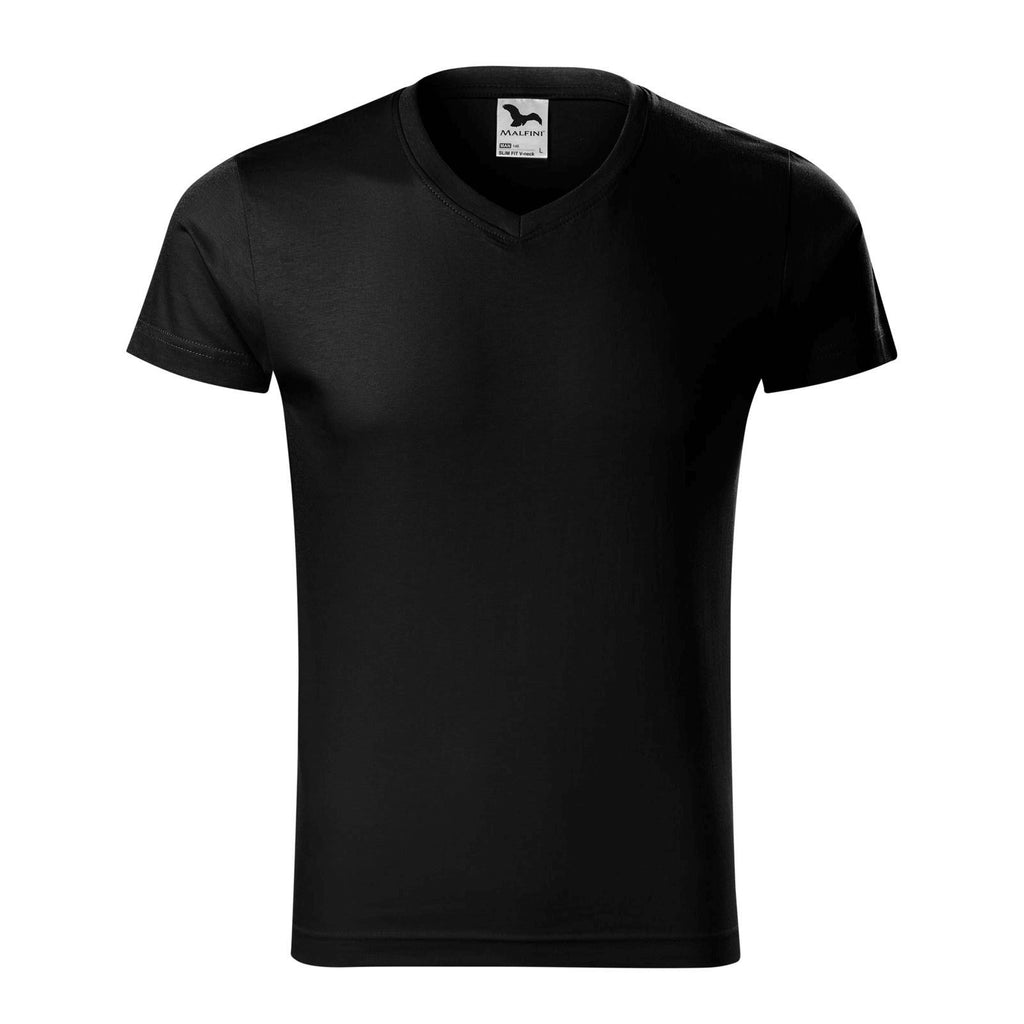 Tricou V-Neck personalizat Tshirt TextileDivision Negru S