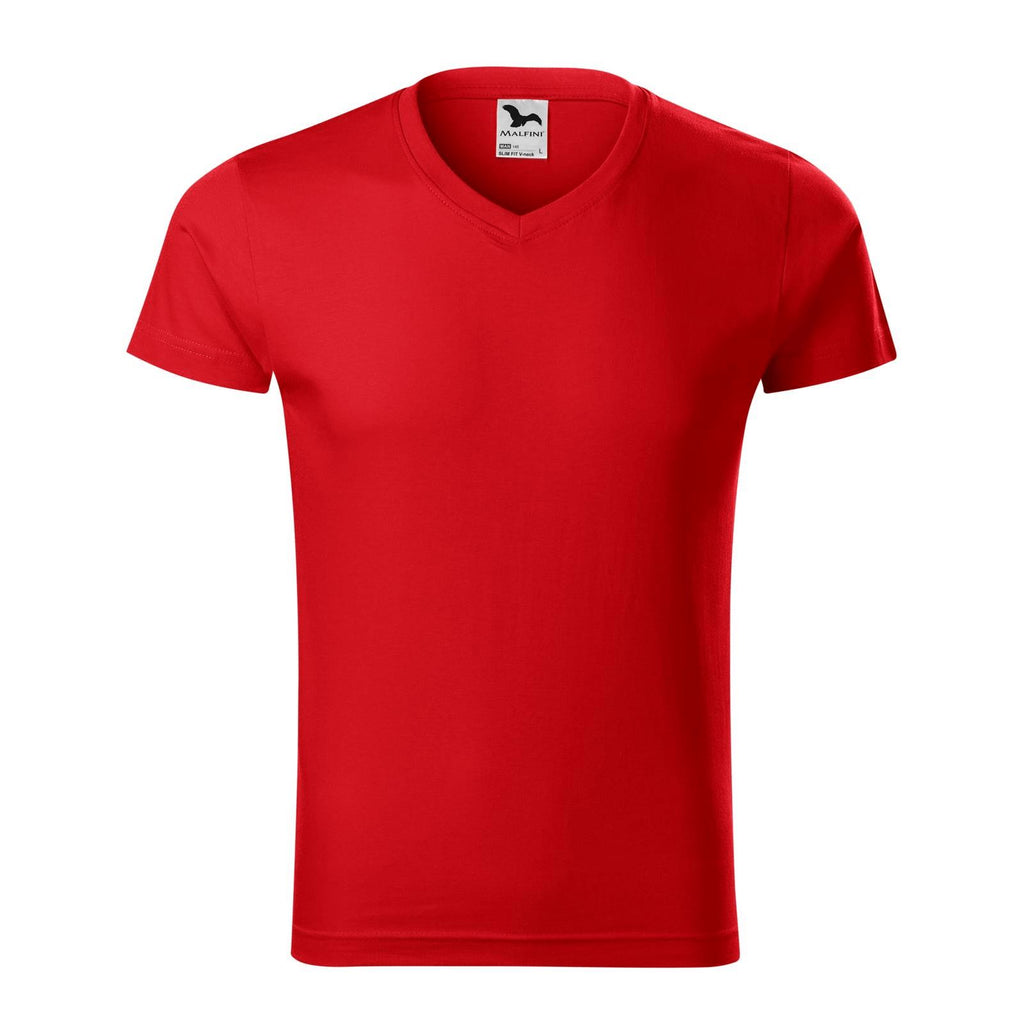 Tricou V-Neck personalizat Tshirt TextileDivision Rosu S