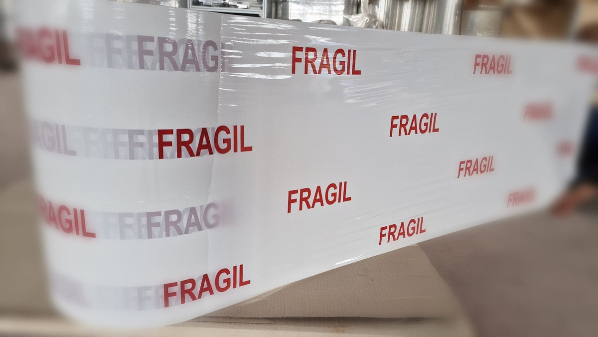 Folie stretch personalizata FRAGIL PrintCenter.ro Shop 