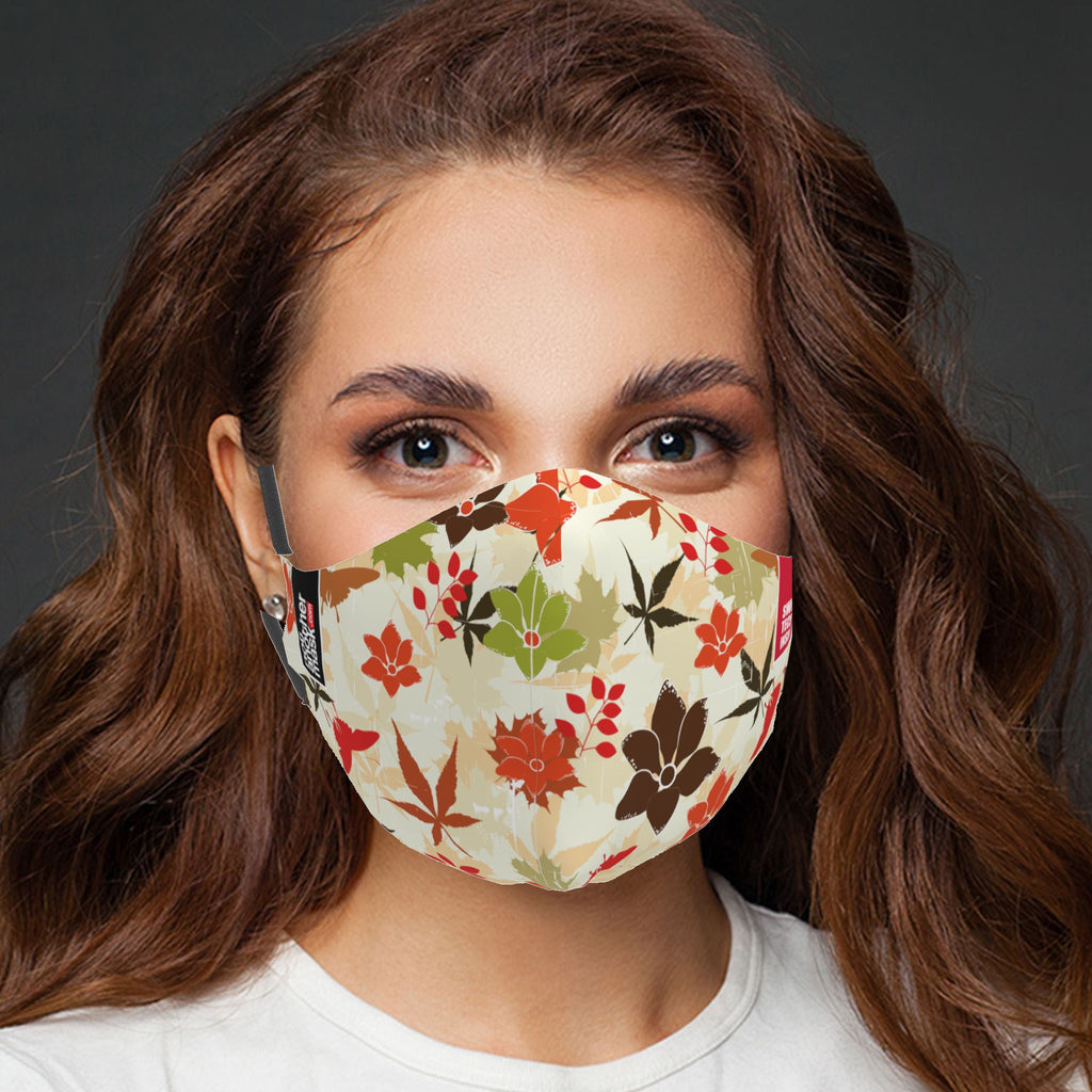 Mască Autumn Leaves Textile Mask NotAnotherMask 