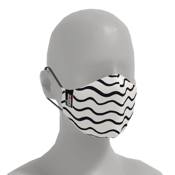 Mască Line Waves Textile Mask NotAnotherMask 
