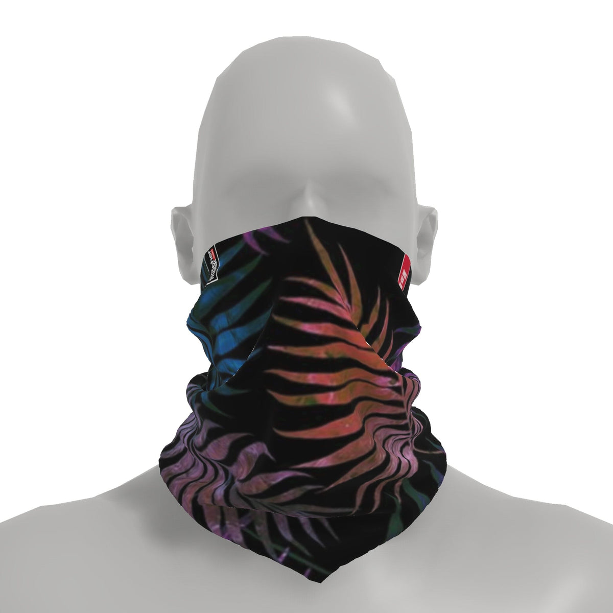 Neck-Gaiter Color Leafs Neck Gaiters PrintCenterShop Short - 25x25 cm 