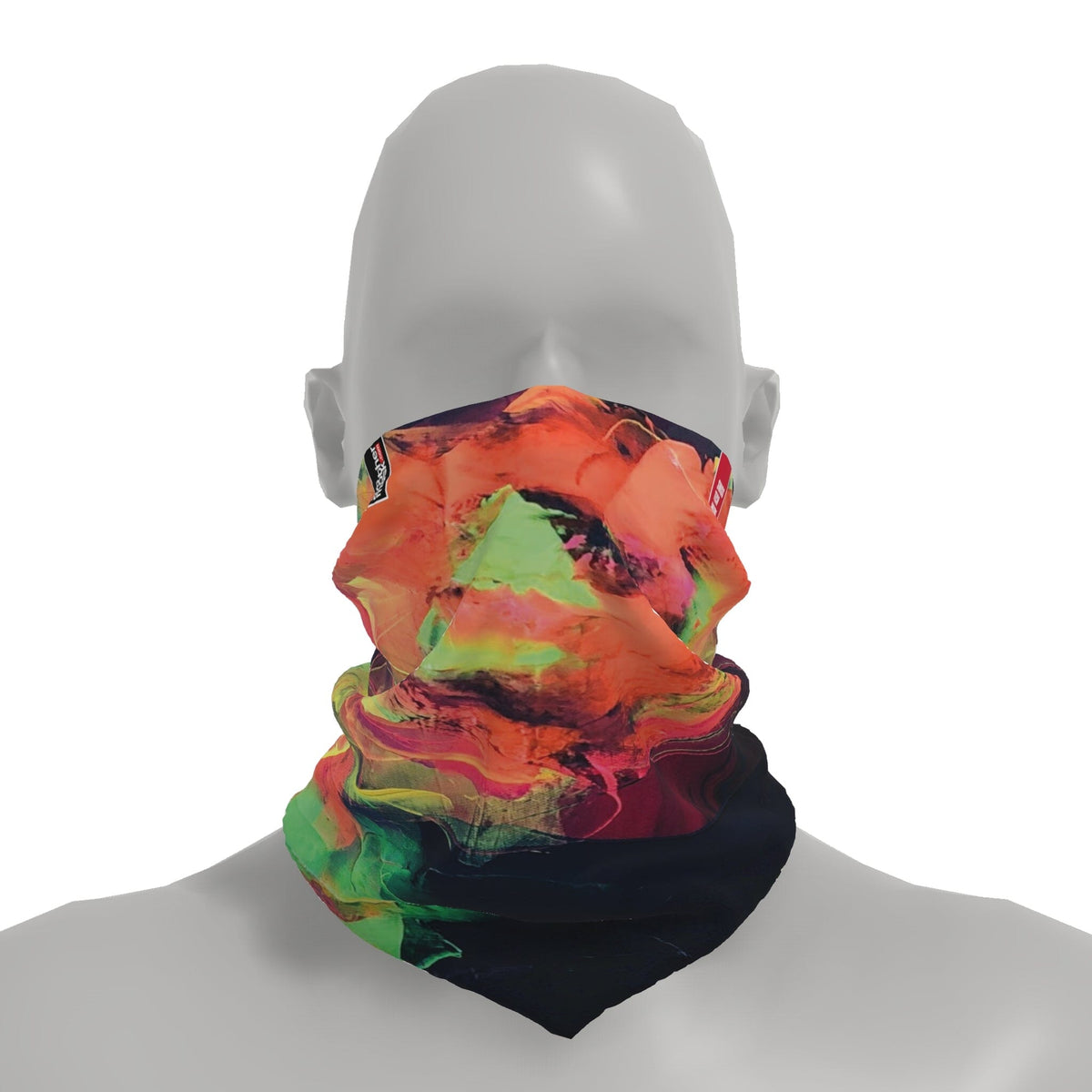 Neck-Gaiter Illusion of Colors Neck Gaiters PrintCenterShop Short - 25x25 cm 