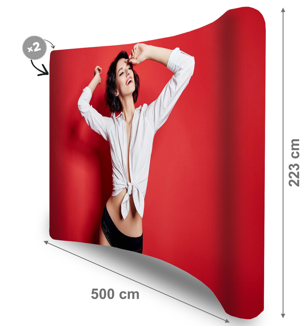 POP UP Textil Curb 5.0 m POP UP Textil Curb PrintCenterShop