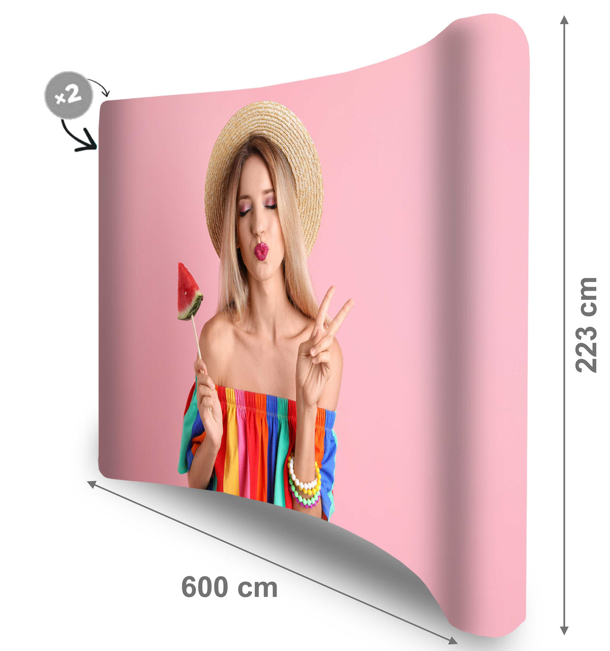 POP UP Textil Curb 6.0 m POP UP Textil Curb PrintCenterShop
