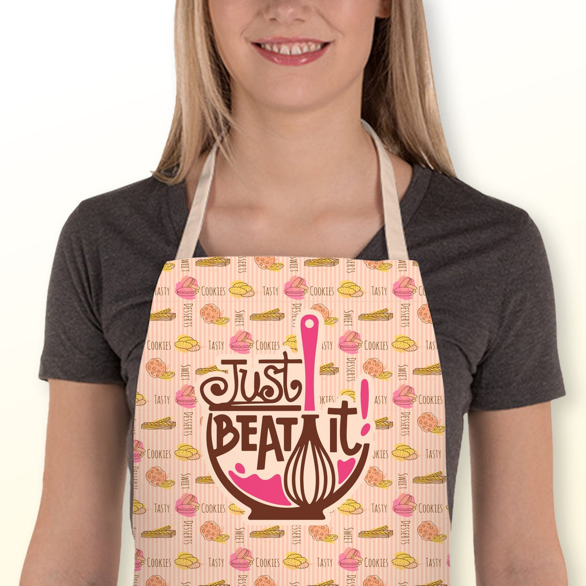 Șorț de bucătărie pentru femei Just Beat It Aprons TextileDivision 