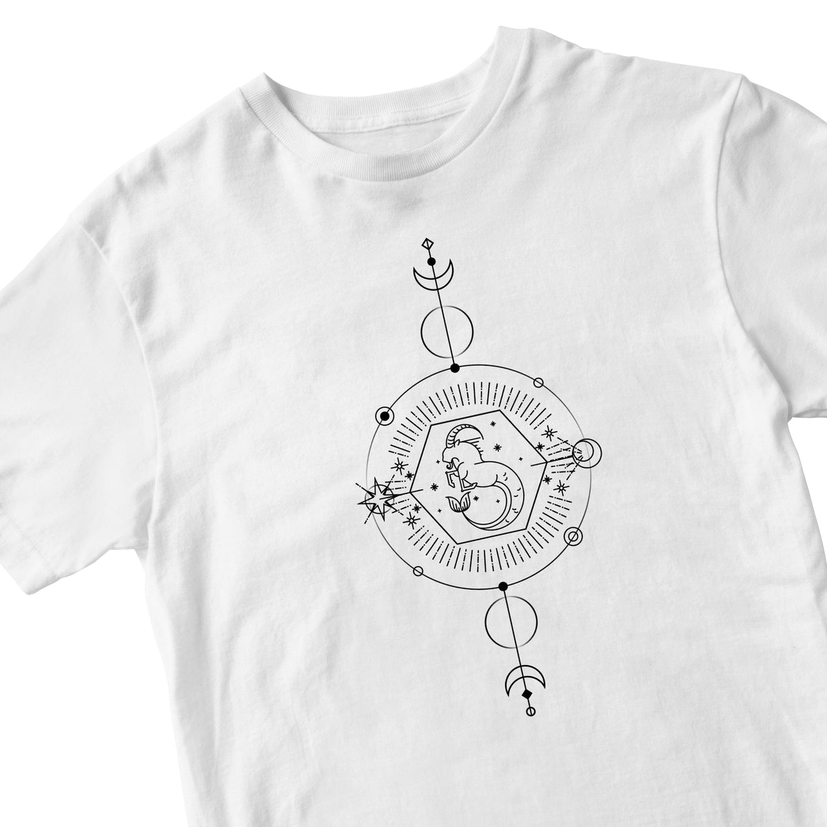 Tricou alb "Capricorn " Tshirt TextileDivision 