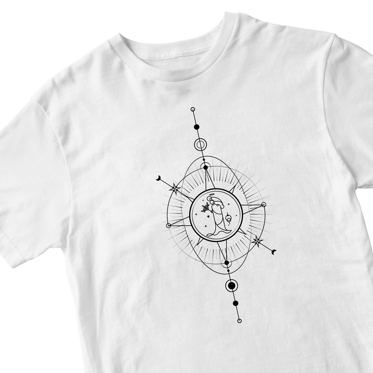 Tricou alb "Fecioara " Tshirt TextileDivision 