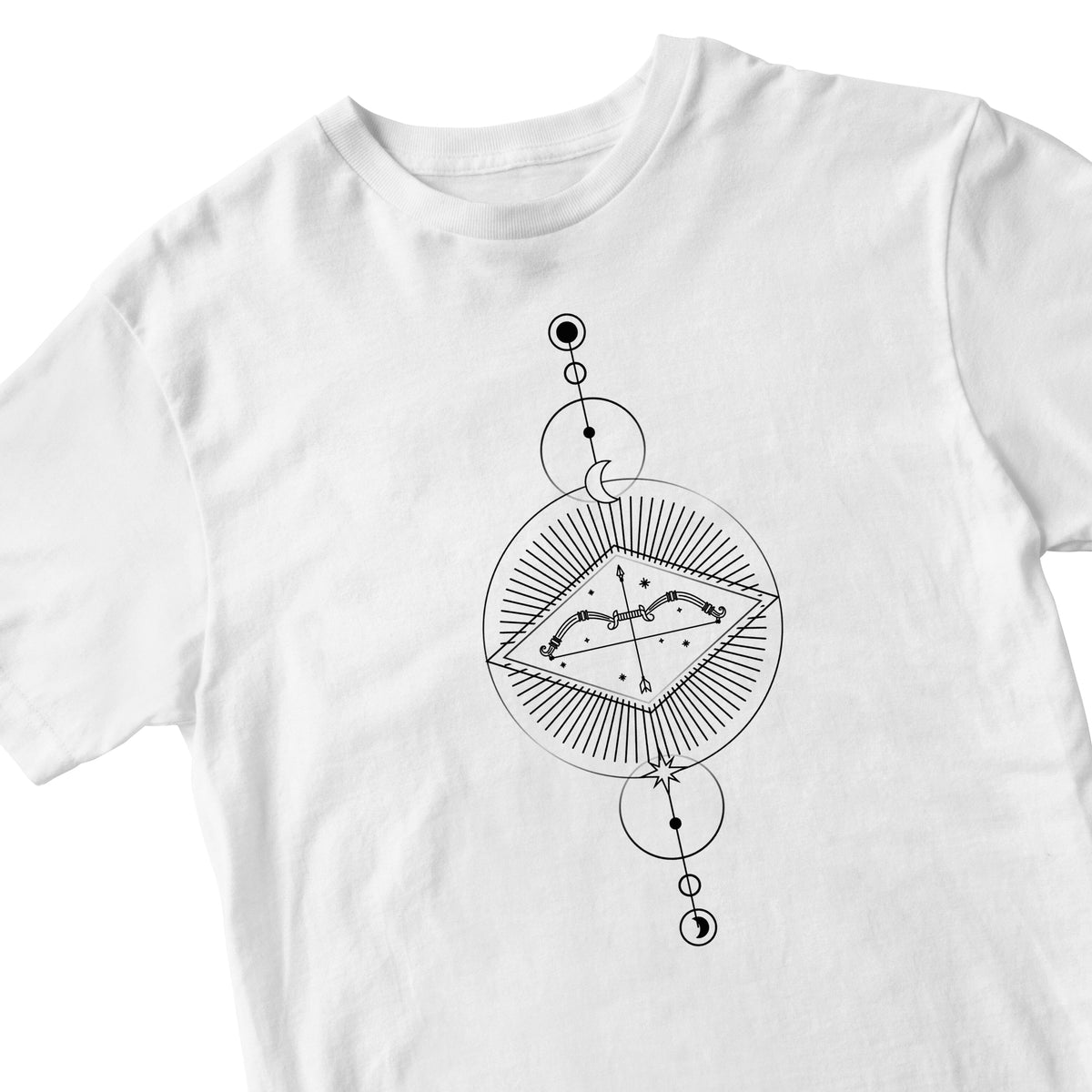 Tricou alb "Sagetator" Tshirt TextileDivision 